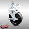 Service Caster 5 Inch SS Hard Rubber Wheel Swivel 12mm Threaded Stem Caster with Brake SCC SCC-SSTS20S514-HRS-TLB-M1215 - alternate 1